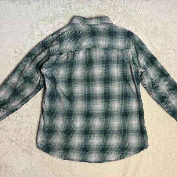 Women’s Wolverine Green Plaid Flannel Longsleeve Large Button Up Shirt - Picture 2 of 7